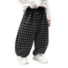 Boys' Korean-Style Loose Plaid Pants - Versatile, Fashionable Spring/Autumn Long Pants for Small To Medium Children (2025)
