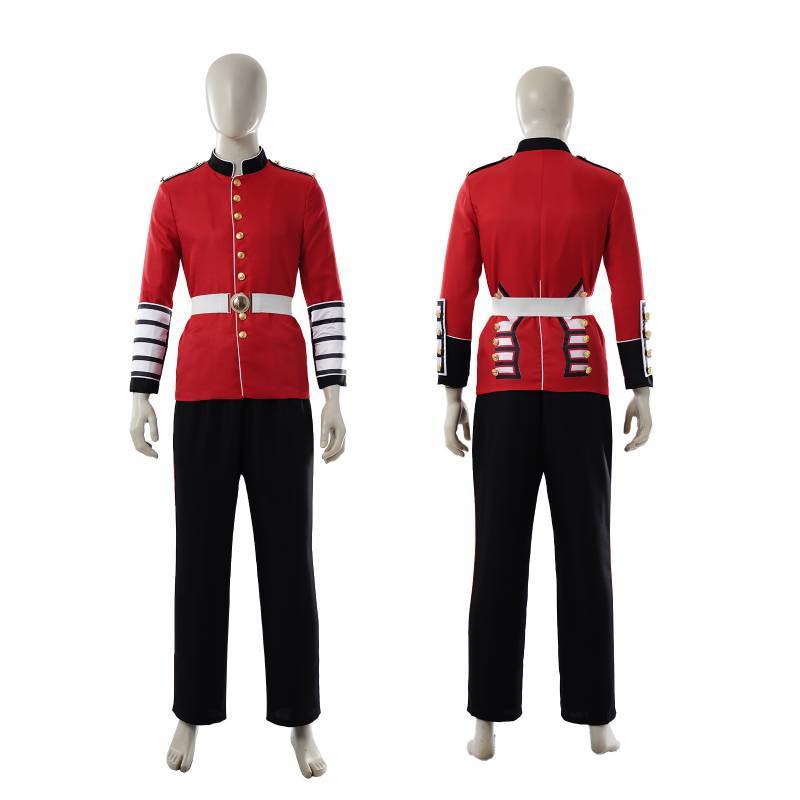 Mittelalterliches Königliches Garde Cosplay Kostüm Aus Polyesterstoff Für Theatralische Aufführungen