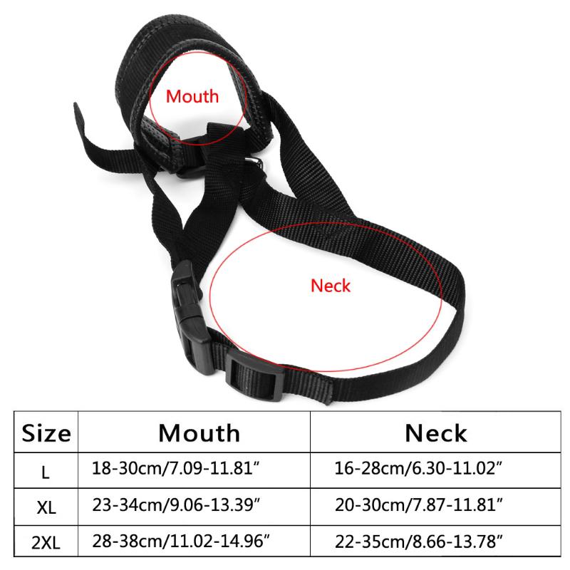 Pet Dog Adjustable Mouth Muzzle Padded Head Collar Gentle Halter Leash Leader Anti Bite Stop Pulling Training Tool for Dog