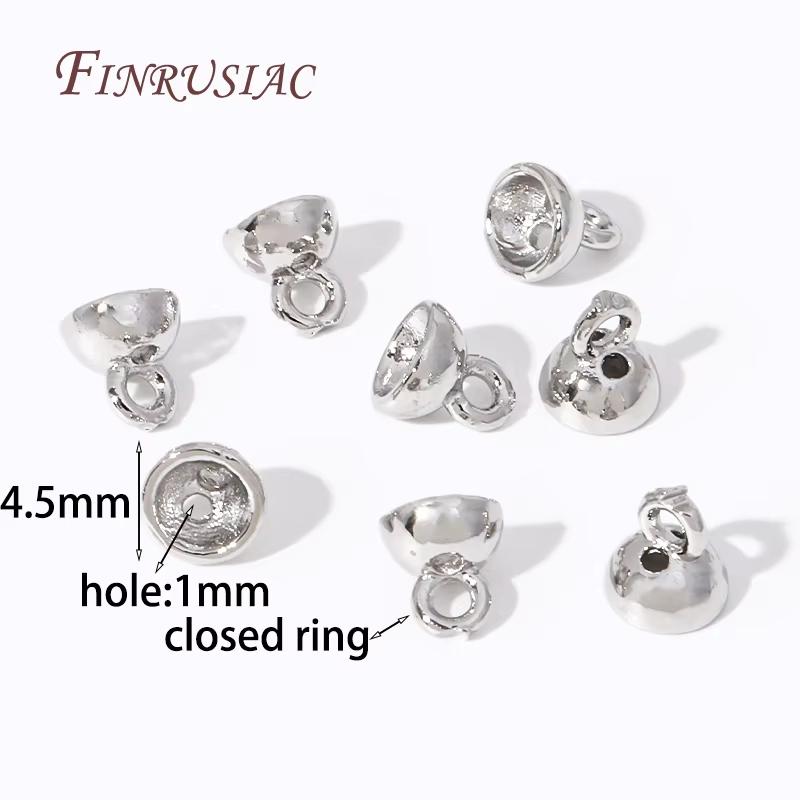 10/20 Stück 18K Vergoldete Quetschperlen Für Schmuck, Quetschperlen-Abdeckung, Perlenendkappen Kugelkette Verbinder, DIY Zubehör, Quetschperlen Endkappe