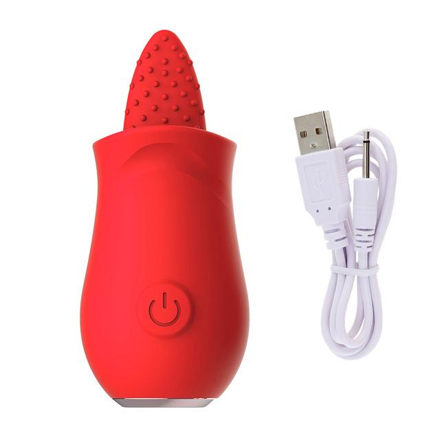 Soft Tongue Licking Vibrator G Spot Clitoral Stimulator Mini Clit Sex Toys for Women Rechargeable Nipple Female Masturbator