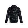 Under Armour Microfleece Printed Hoodie Camouflage Print Zip Pocket Long Sleeve Sweatshirt Men hoodies Black 1378982-001