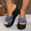 Fashion Wedge Sandals Women Comfortable Walking Shoes Outdoor Casual Anti-slip Summer Trend Lightweight Platform Slipper Slides Women