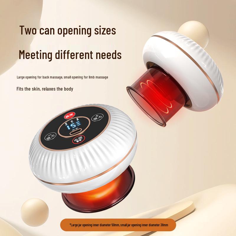 Smart Wireless Electric Cupping & Hot Compress Gua Sha Massager for Home Use