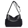 Middle-Aged Mother Bag Multi-Layer Women's Bag PU Shoulder Bag Large Capacity Lightweight Crossbody Bag
