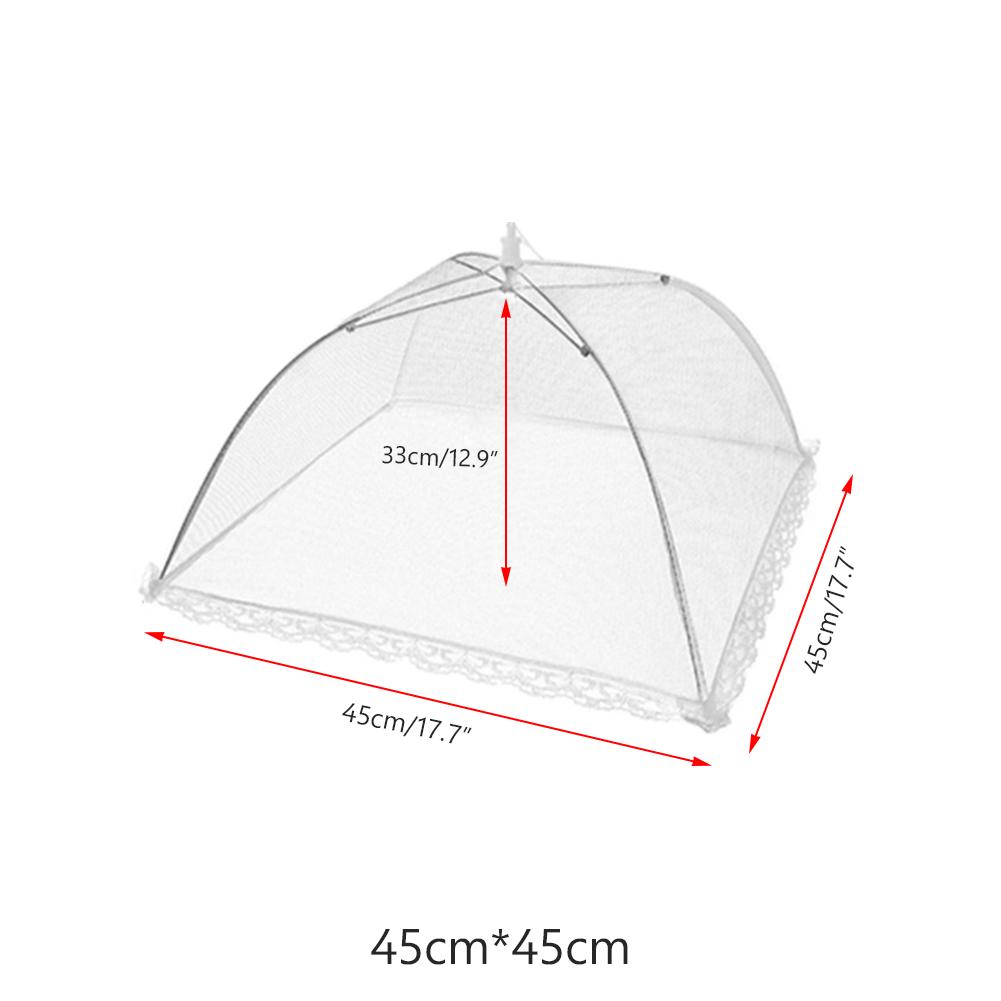 

12-17 дюймов всплывающий чехол для зонта с сеткой для пикника, барбекю, вечеринки, защита от комаров и мух 45x45cm