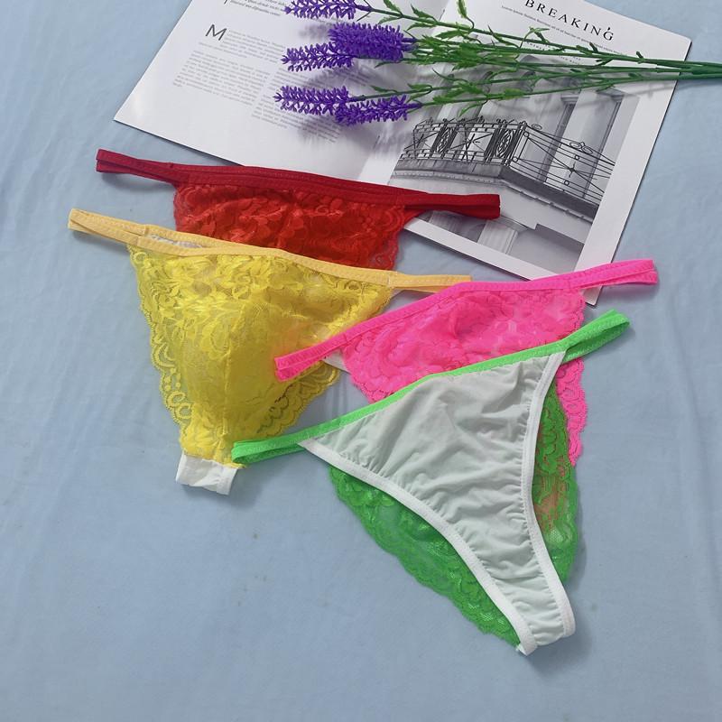 Herren-Tanga Sexy Spitze Spurlos Transparente Unterwäsche U-Konvex Panties Ultra-Dünn Durchsichtige Dessous Sissy Unterhosen Erotisch