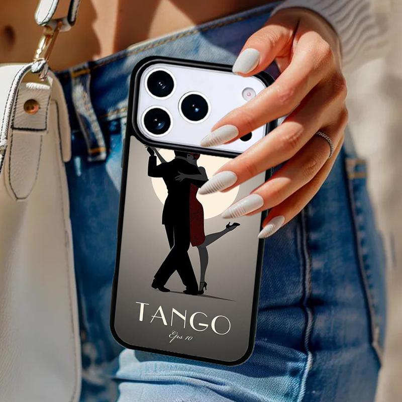 Latin Tango Dancing Dance soft Phone Case For iPhone 17 Air 14 15 13 12 Max Cover For Apple 16e 11 Pro Max Plus Coque