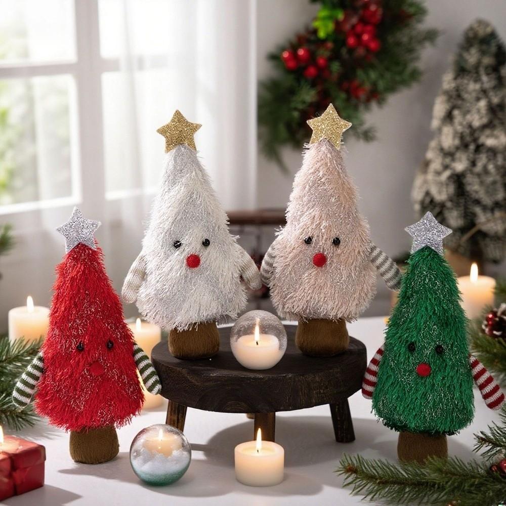 Cartoon Christmas Doll Handmade Xmas Desktop Ornament Cute Christmas Tree Decoration  Hotel
