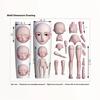 1 Set Facial Doll 3D Silicone Mold Nail Art Decoration Diy Design Nails Mold Wearing Armor Accessories