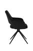 LAPO Swivel Chair Upholstered In Gray Fabric