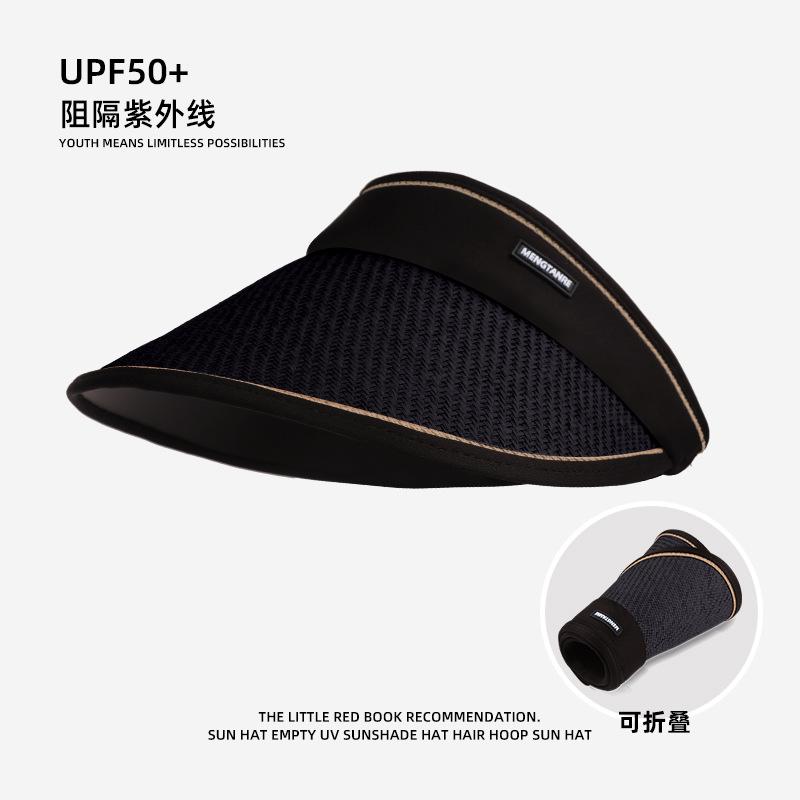 

New foldable sunscreen hat women s summer UV protection outdoor vinyl straw hat sun hat riding sun hat One Size