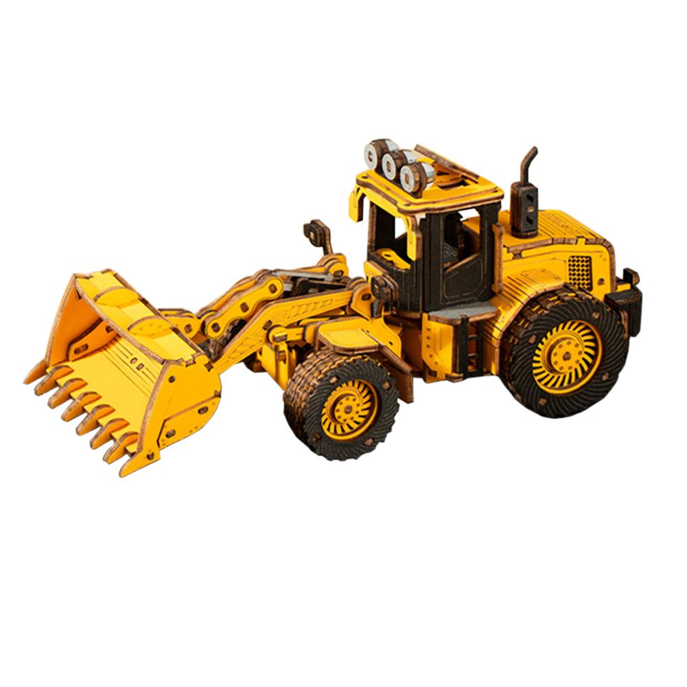 Håndverk DIY 3D Trepuslespill Ingeniørkjøretøymodell Puslespill Leker Kreative Læringsleker Gaver Til Barn Gutter Jenter