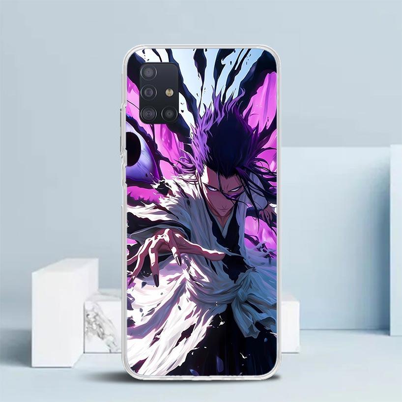 Aizen Sousuke Bleach Soft Cover for Samsung Galaxy A12 A22 A32 A52 A72 A02S Phone Case Note 20 Ultra 10 S10 Plus A51 A71 A50S A2