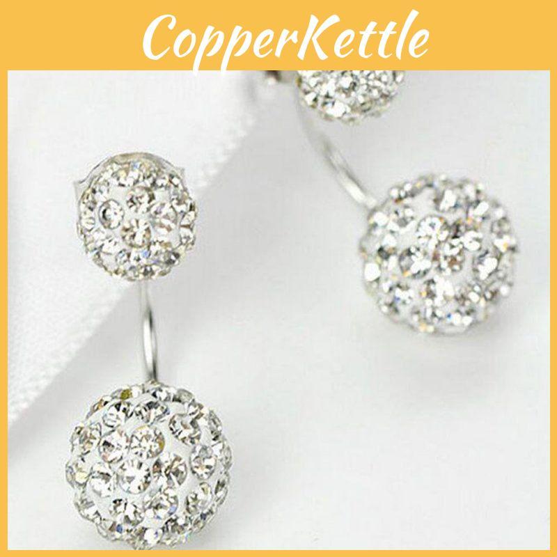 Fashionable Alloy Crystal Rhinestone Earrings With Eye-catching Design