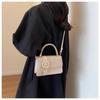 New Design Women’s Shoulder Bag with Belt Buckle Detail Minimalist Fashion Crossbody Handbag
