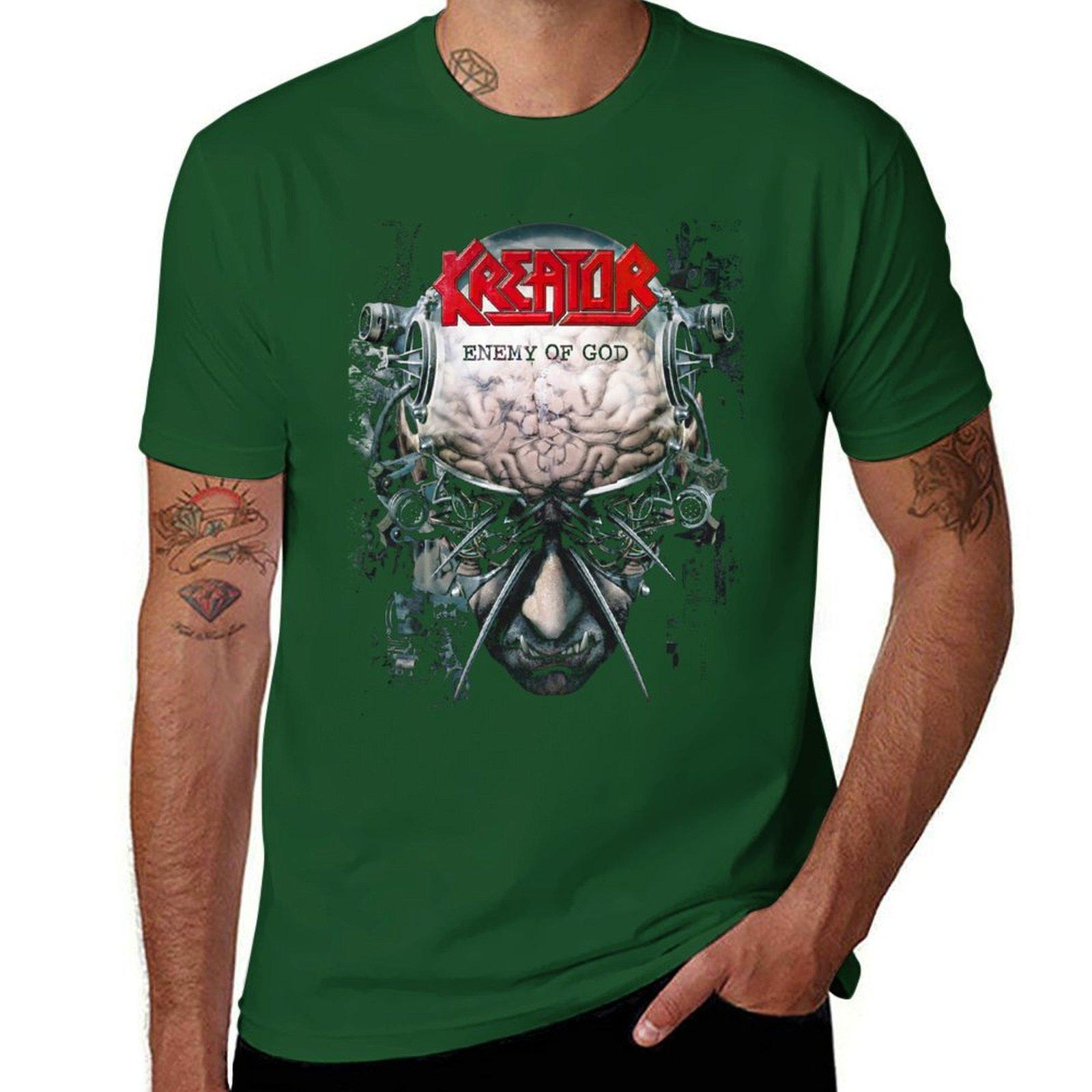 Kreator - Enemy of God T-Shirt customizeds boys whites black t shirts for men 4XL