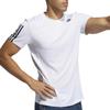 adidas T Shirts Men's White Crew Neck Moderate Straight Fit GQ2164