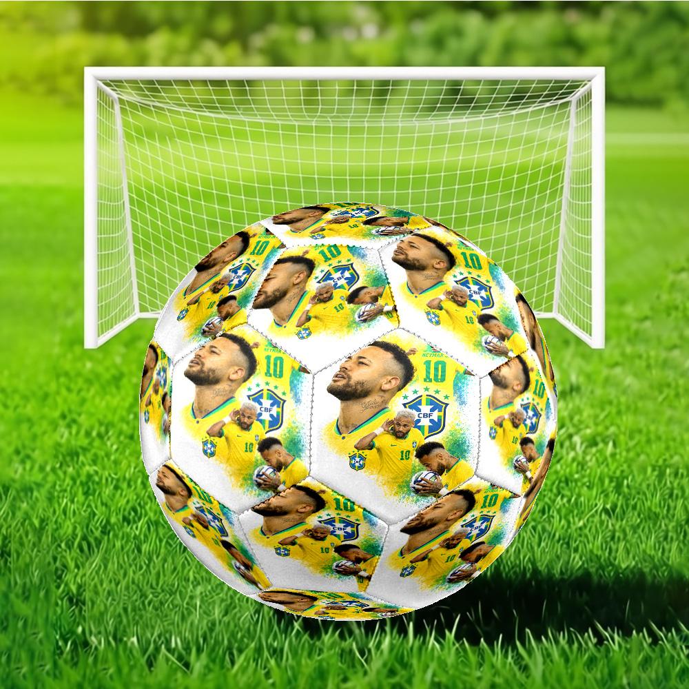 Lucky Football Neymar Journey Size 5 Soccer Balls, Anti-Slip, Protective Football, Outdoor Sport, Practice Games, Birthdays Gift Suitable for fan
