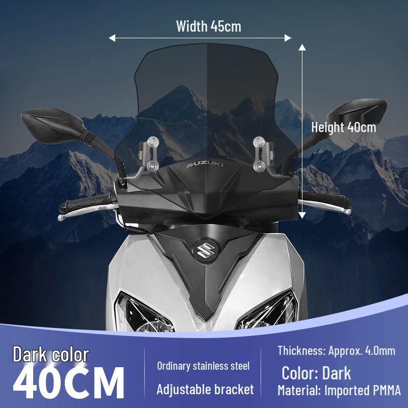 Windshield Glass for Suzuki UY125, Haojue AFR, and Qianjiang Hong Scooters