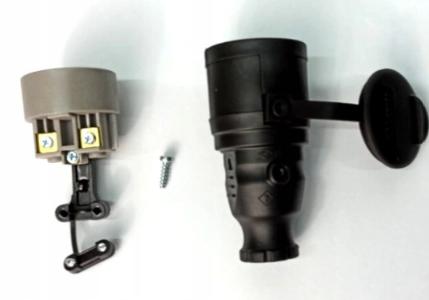 Portable Rubber Socket Ip44 Black Viplast