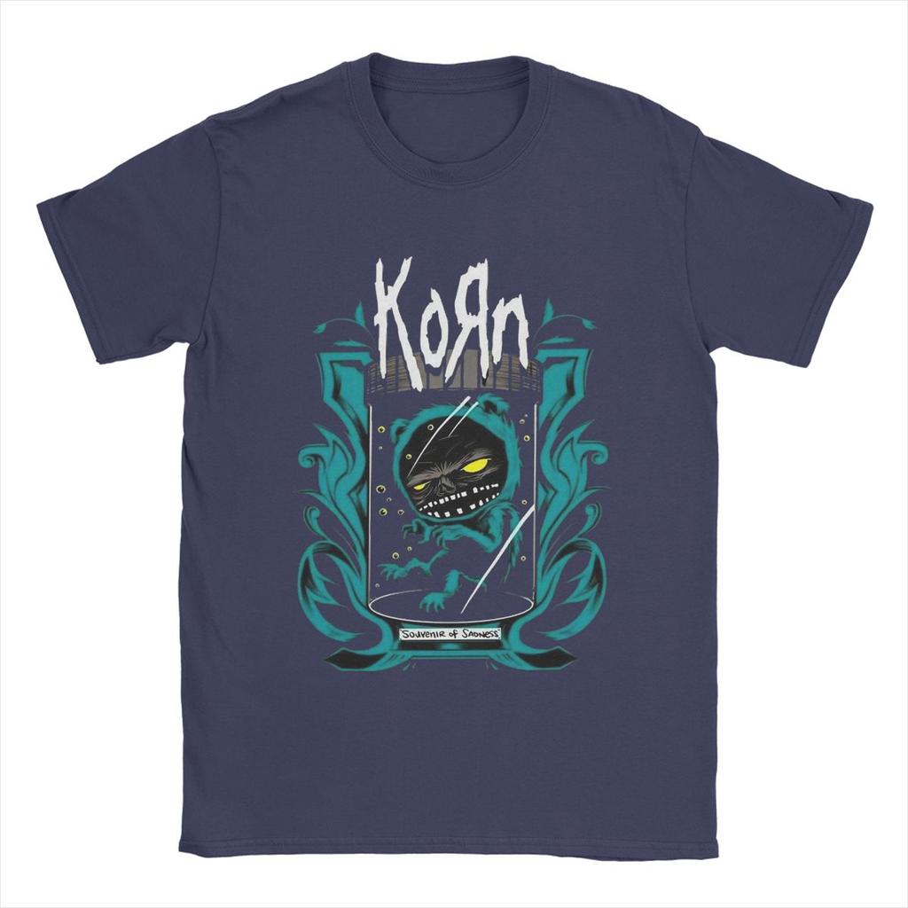 Korn Band Rock T-Shirt Herren Baumwolle Neuheit T-Shirt Rundhals T-Shirt Kurzarm Kleidung Original