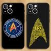 Star T-Trek Movie Logo Phone Case For iPhone15,14,13,12,11,Pro,Max,Plus,Mini,X,XS,XR,8,7,6,S,Plus,SE Soft Black Case