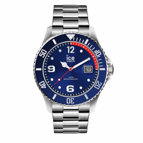 Ice-watch Men's Watch / ICE steel Silver Blue Stainless Steel Medium [Authorized Retailer]