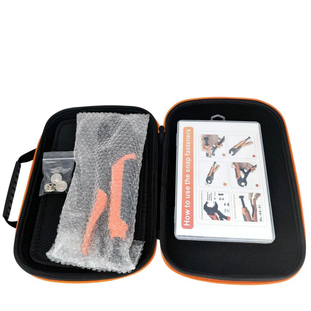 100er Set Vierfarbige Edelstahl-Druckknopf-Kit - Ohne Nähen Starke Zange & Weiße Knopfverschlüsse für Plane