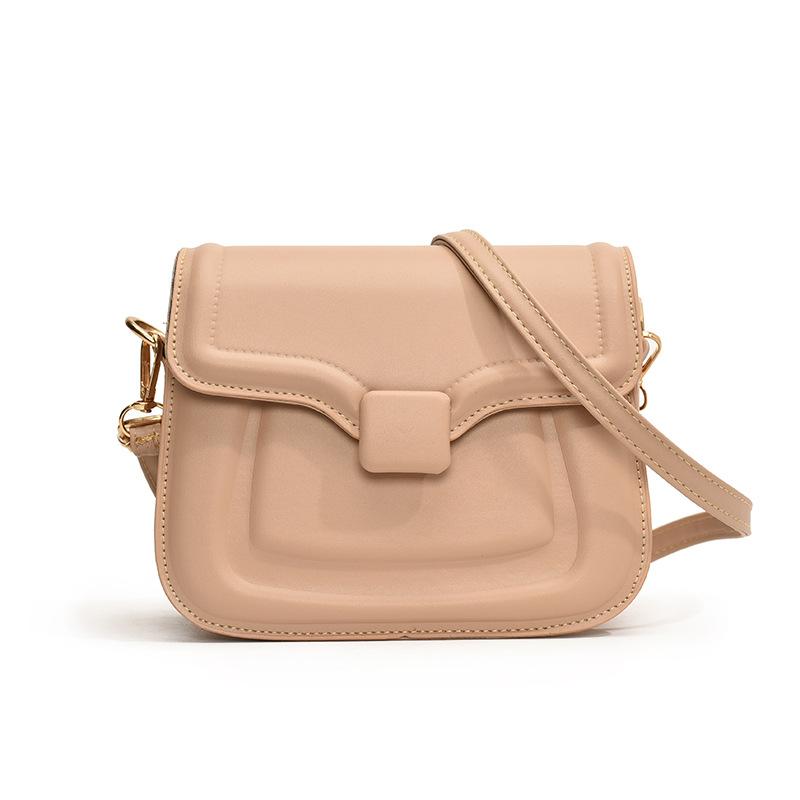 Stylish and simple ins small square bag women's 2024 summer new texture versatile shoulder messenger bag