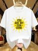 Wds01391sun Print Plus Size Unisexs Round Neck Tshirt Summer Casual Street Fashion Unisexs Joker Short Sleeve Tshirt