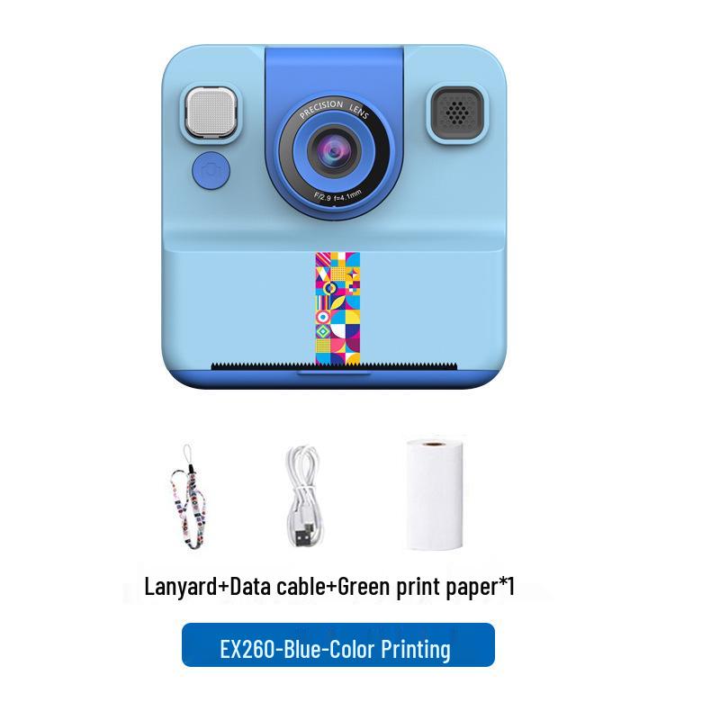Children's Instant Print Camera: Mini Polaroid, Bluetooth, HD Digital Photography - Perfect Student Holiday Gift