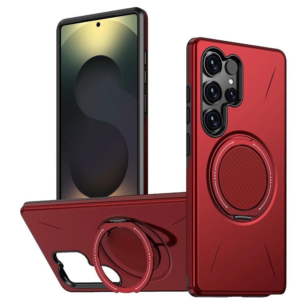 Armor Magnetic Ring Stand Protection Case For Samsung Galaxy S26 S25 Edge S24 Plus S23 FE Ultra For MagSafe Shockproof Cover