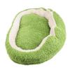 Plush Pet Bed Soft Warm Enhanced Comfort Multifunctional Spacious Dog Cat Sofa Bed for Winter Green