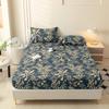The New Three-piece Fitted Skin-friendly Cotton Printed Bed Cover Mattress Cover with Pillowcase Double Use Bedding 200x220