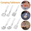 Camping Tableware Folding Camping Cooker Outdoor Tableware Spoon Shovel Spatula Easy To Clean for Travel Hiking