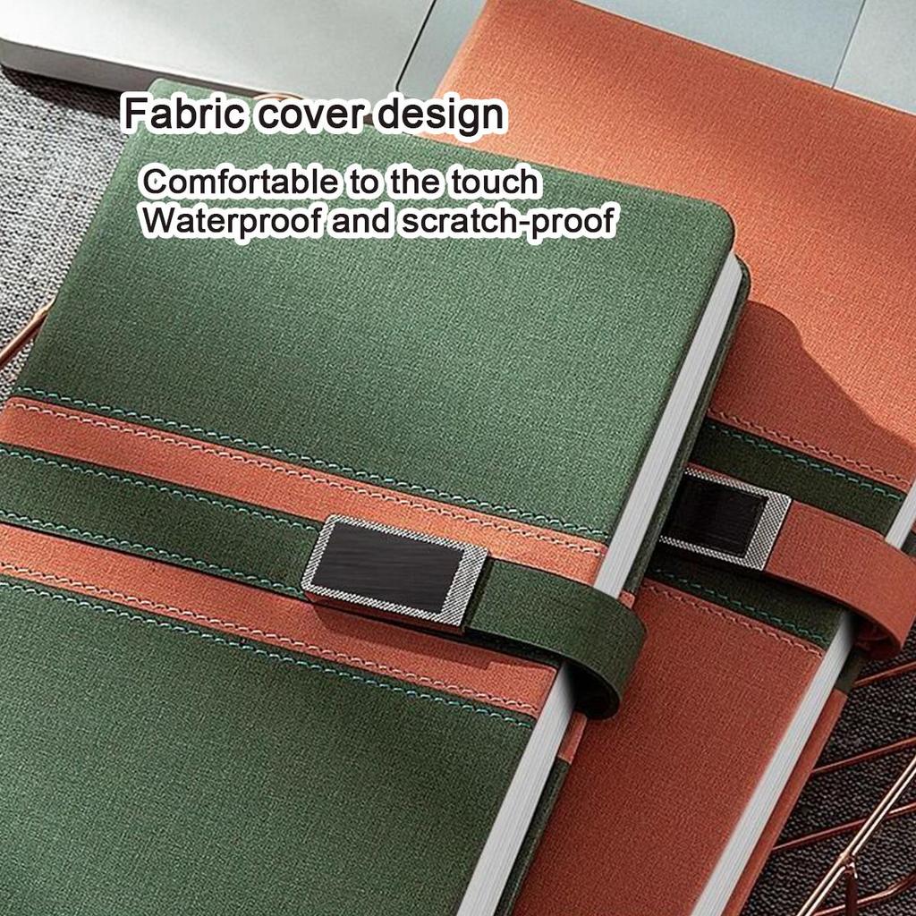 A5 Business-Notizblock aus Stoff, Besprechungsprotokollbuch, Arbeitsnotizbuch, Tagesplaner, Studentenlernnotizen, Tagebuch, 150 Blatt, 300 Seiten