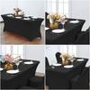 Stretch Spandex Table Cover for Rectangular Tables, Elastic Fitted Tablecloth, Wrinkle Resistant Table Cloth for Parties,Wedding
