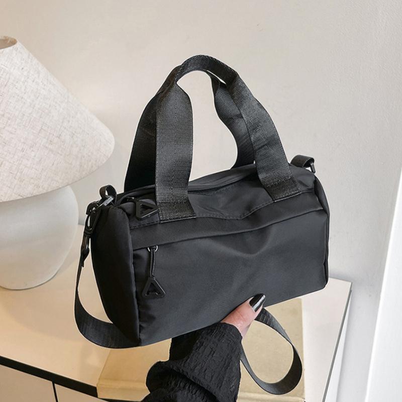 Chic Women's Nylon Crossbody Bag - Sleek Small Square Shoulder Handbag with Adjustable Strap, Zip Closure Casual Urban Style, Small Crossbody Bag