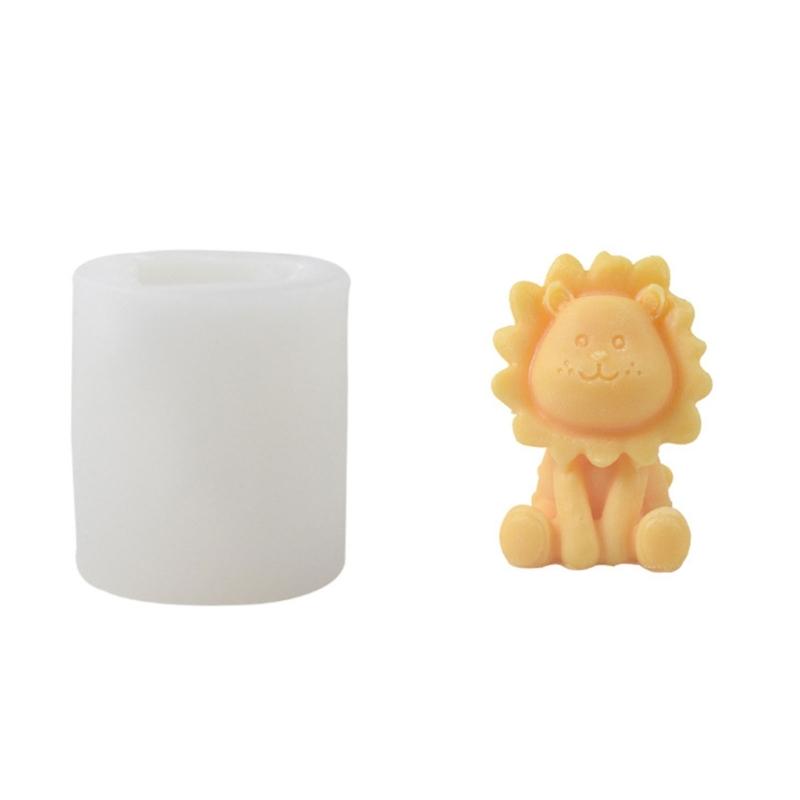 

Lion Candle Silicones Molds, Animal Silicone Candle Molds for Making Candle Soap Gypsum Decorations Holiday Present 1