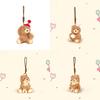 Cake Bear Birthday Hat Rabbit Doll Keychain Animal Plush Pendant Holiday Gift