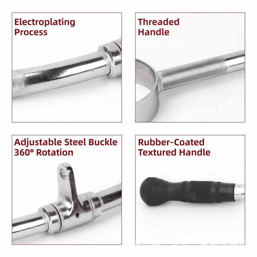 Rubber Cover Lat Pull Down Attachment V Shape Bar Gantry Lever Handle Mechanical Accessories