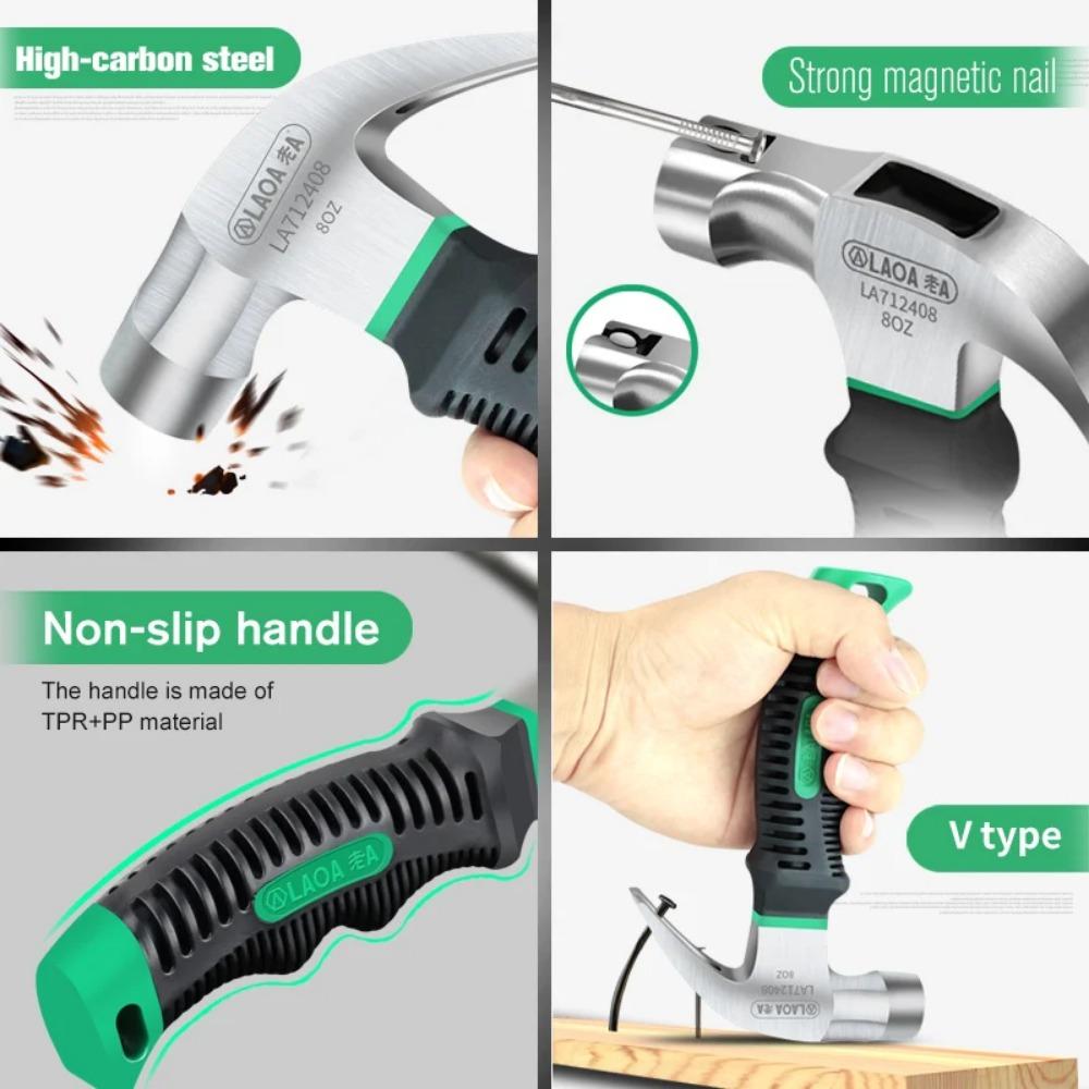 Mini Claw Hammer 8OZ Nail Hammer Tool Steel Woodworking Striking and Electronic Tools