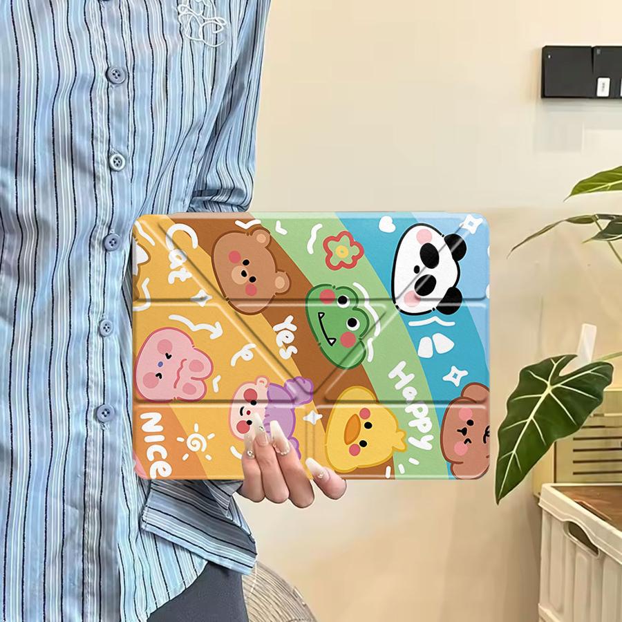 Holder Cover Tablet Case For iPad Pro 2025 Air 4 5 M3 M2 1 2 M4 11inch Pro 11th 10th 9th 8th 7th 12.9inch Mini 6 7 Many Animals