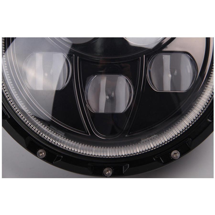 7" 60W Led Headlight Round High Low Beam Headlamp For Jeep Wrangler TJ/LJ/CJ/JK