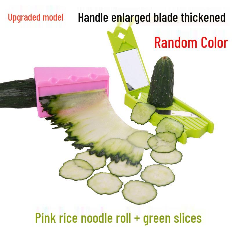 Green Cucumber Slicer & Shaping Peeler for Beauty Masks