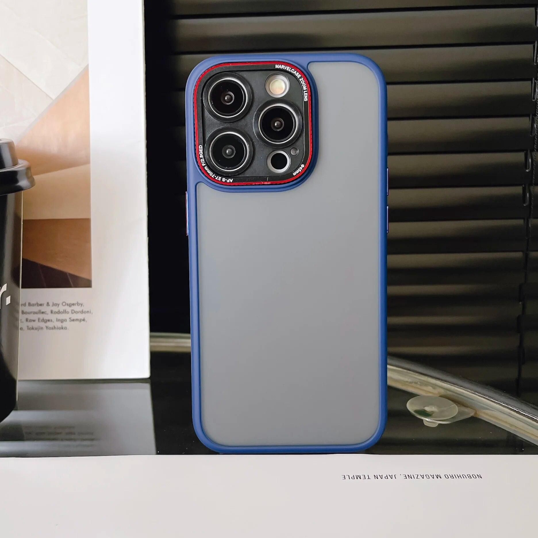 

Матовый защитный чехол для телефона с сенсорным объективом, подходит для iPhone 15 14 13 12 Pro Max Plus For iPhone 15 Plus