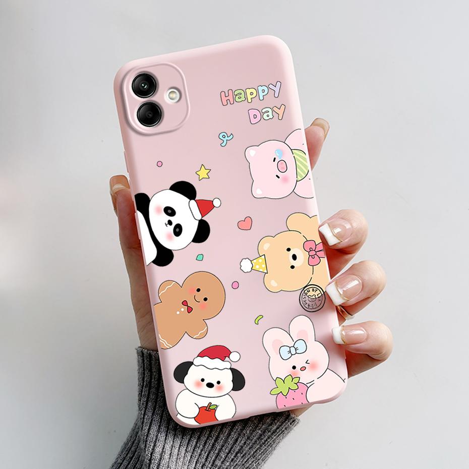 For Samsung Galaxy A04 A04E A04S Phone Case Stylish Painted Protection TPU Silicone Back Cover For Samsung A 04 E S Bumper Shell