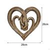 Modern Hands Hanging Wall Sculpture Decor Statue Plaque Clasped Artwork for Cottage Living