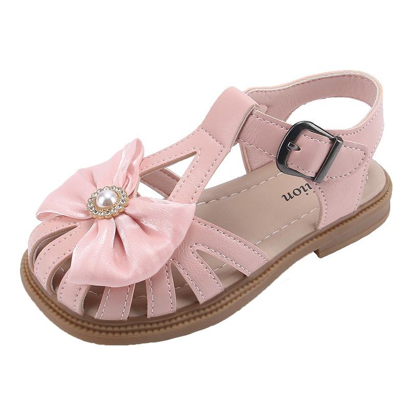 Baby Kids Bow Princess Sandals, Korean Soft Sole Summer Girls Shoes